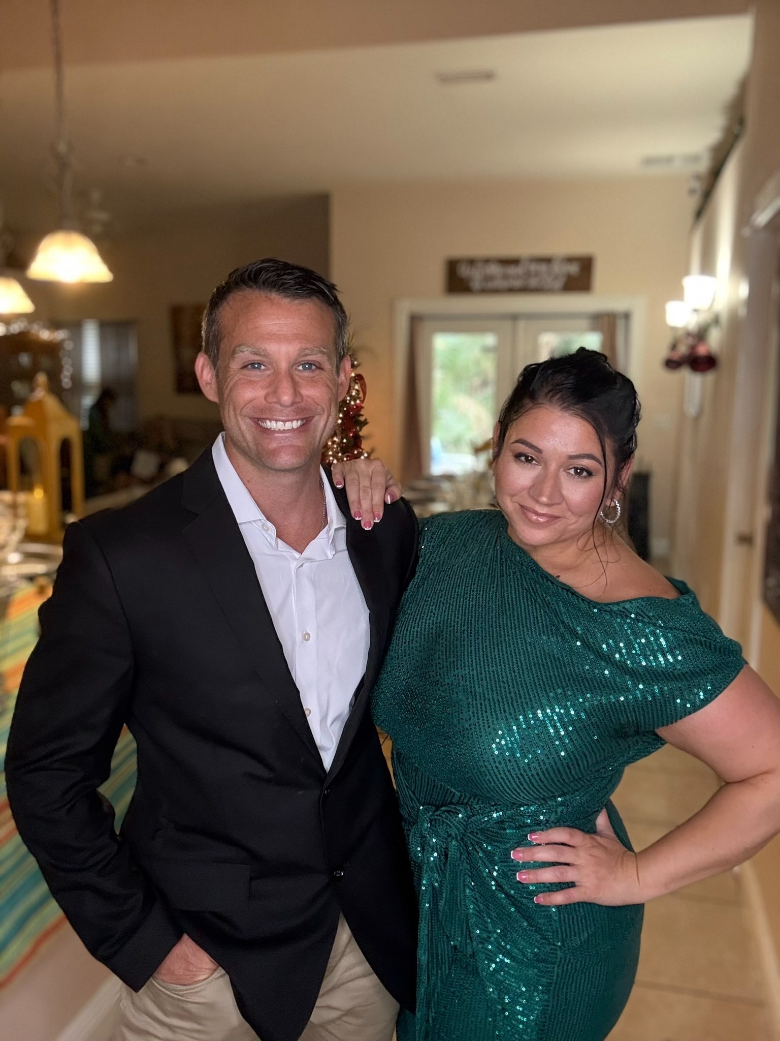 Dee and Josh Moon dressed up together